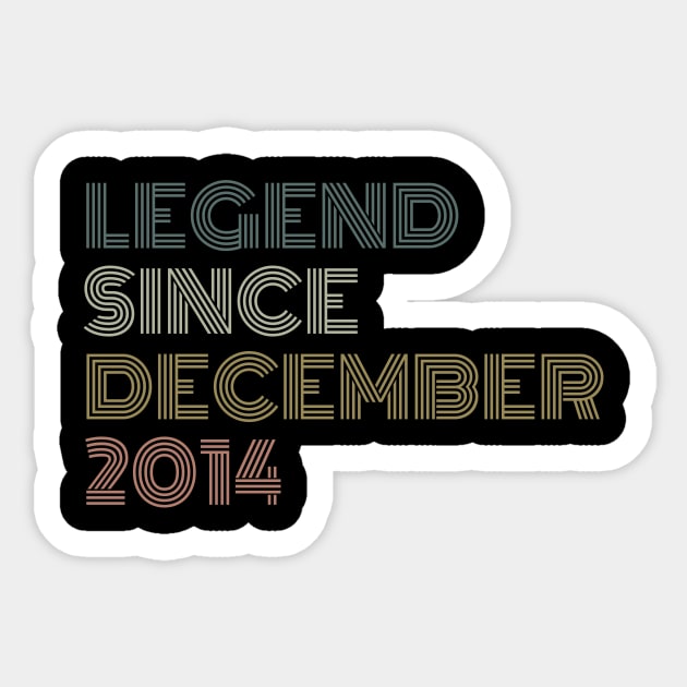 Legend Since December 2014 Sticker by Quardilakoa